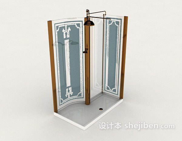 设计本简单沐浴室3d模型下载