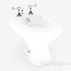 白色清洁池3d模型下载