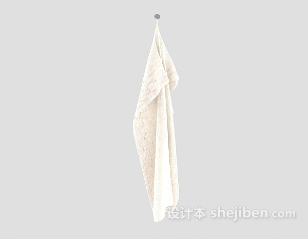 浴室毛巾3d模型下载