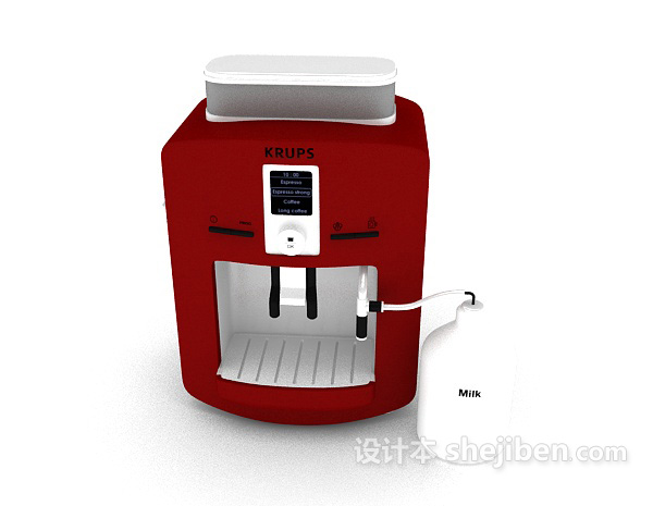 现代风格高档咖啡机3d模型下载