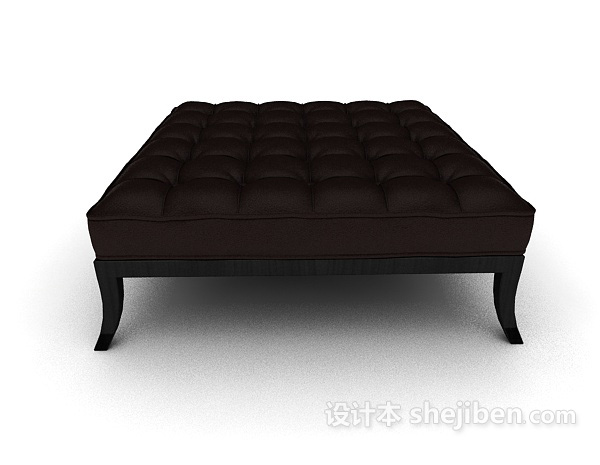 欧式风格欧式简约沙发凳3d模型下载