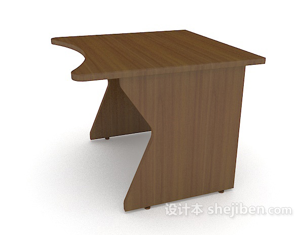 设计本个人小书桌3d模型下载