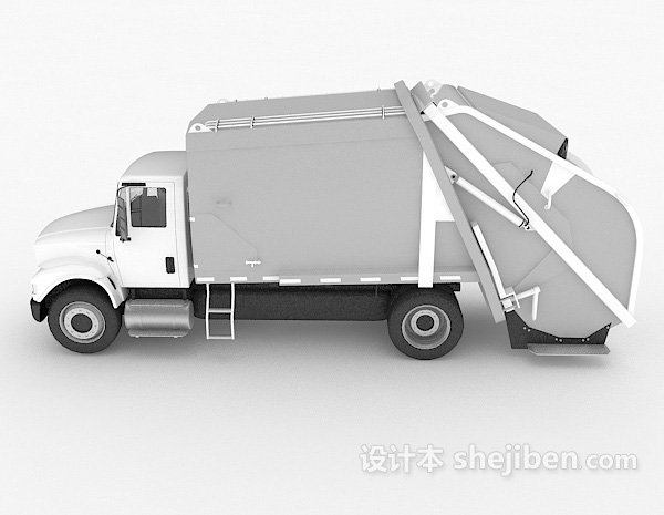 设计本运货大卡车3d模型下载