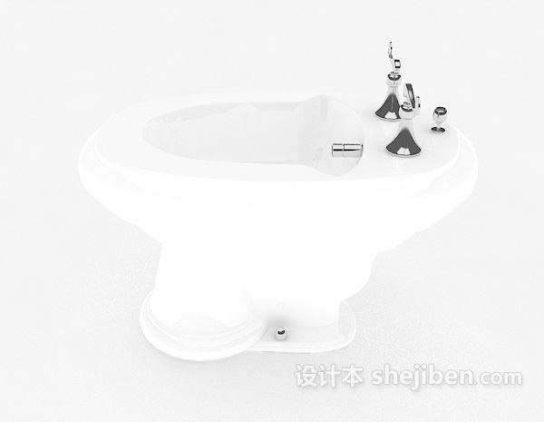 设计本白色清洁池3d模型下载