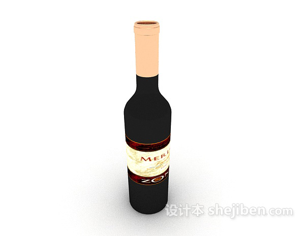 免费居家高档红酒3d模型下载