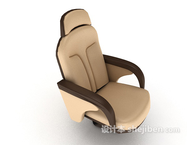 设计本舒服老板椅3d模型下载