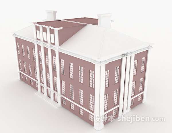 设计本教学楼3d模型下载