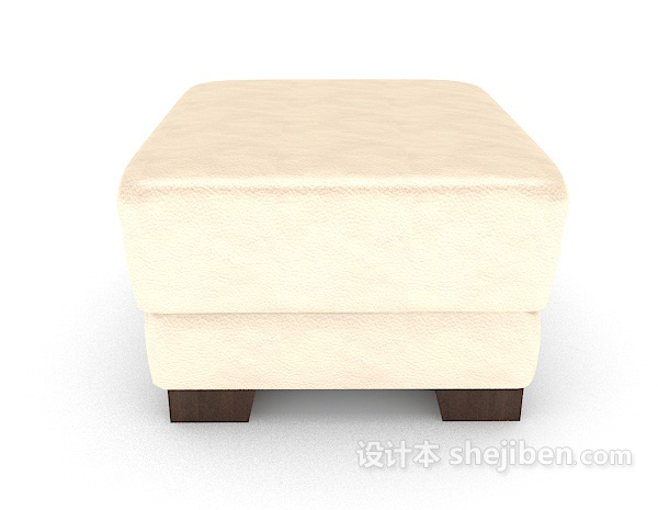 设计本简欧沙发凳3d模型下载