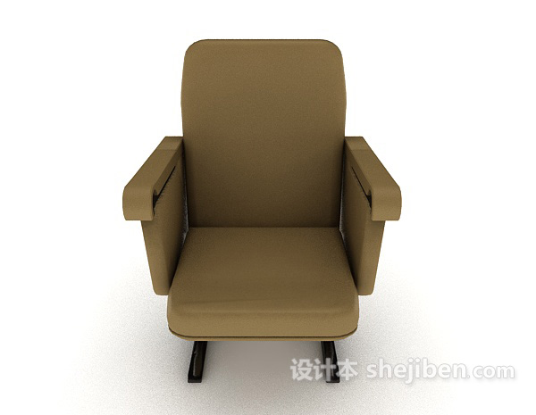 现代风格棕色老板椅3d模型下载