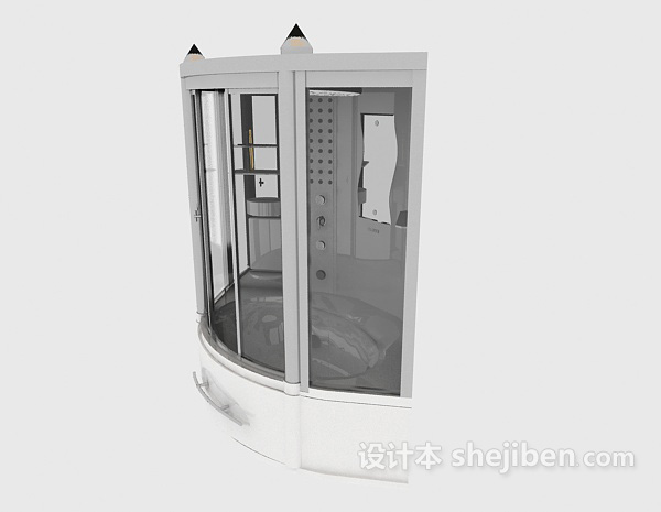 设计本功能齐全沐浴房3d模型下载