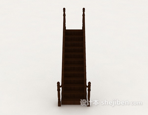 现代风格家居室内楼梯3d模型下载