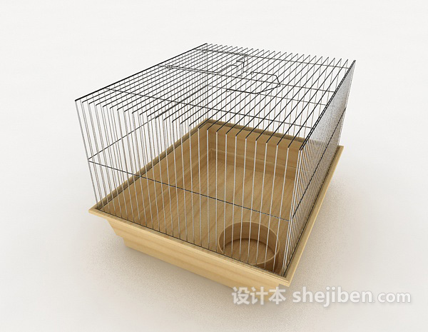 现代风格宠物饲养笼3d模型下载