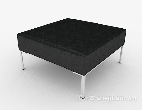现代风格现代家居皮质凳3d模型下载