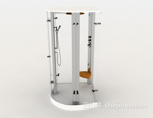设计本独立浴室3d模型下载