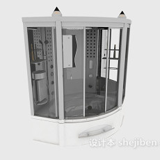 功能齐全沐浴房3d模型下载