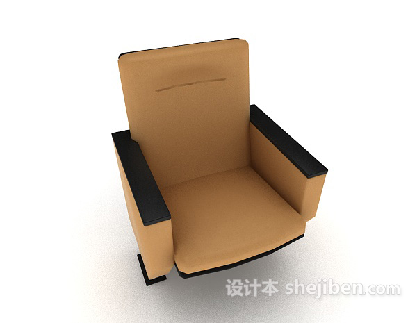 免费高档会议厅座椅3d模型下载