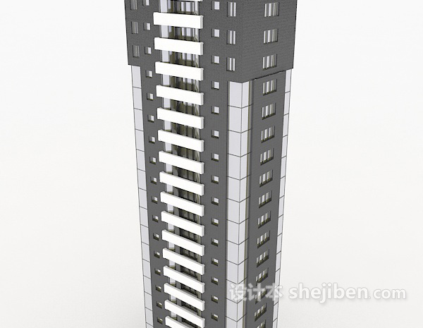 设计本商业高楼建筑3d模型下载