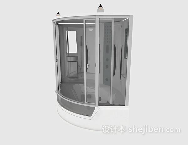 家庭整体浴室3d模型下载