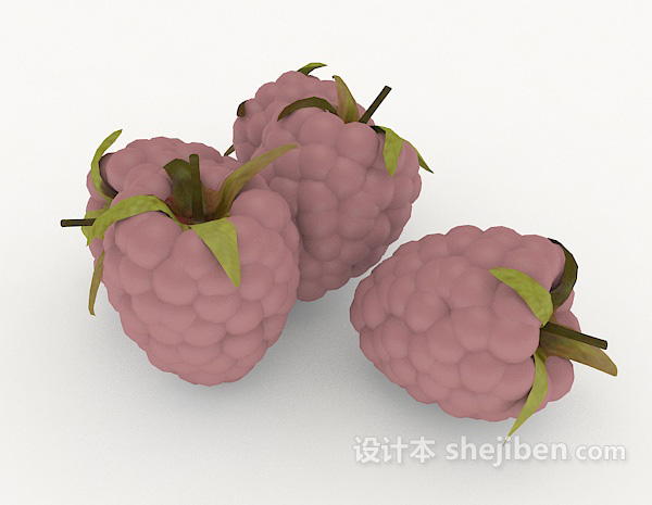 免费草莓3d模型下载
