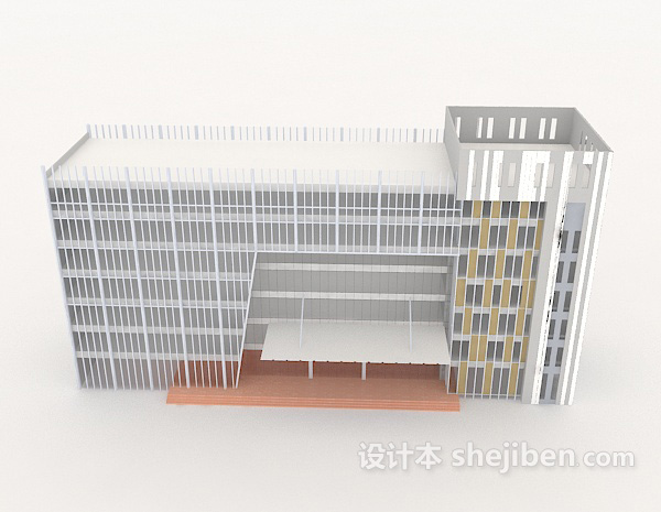 现代风格楼房3d模型下载