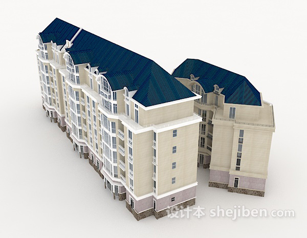 设计本小区楼房3d模型下载