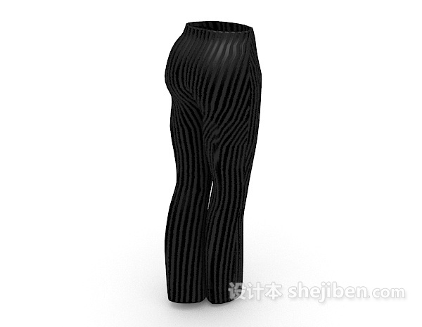 设计本男士西裤3d模型下载