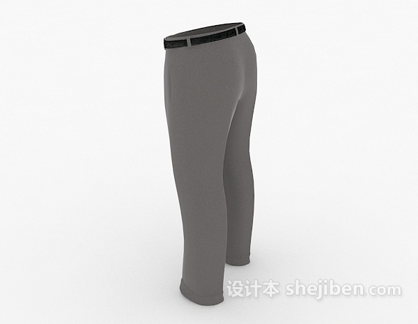 设计本男士长裤3d模型下载