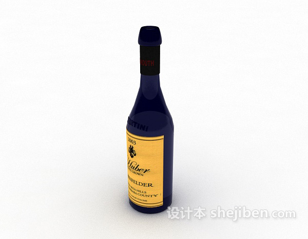 设计本国外洋酒3d模型下载