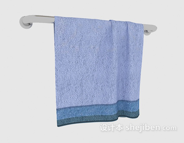免费家居浴室毛巾架3d模型下载