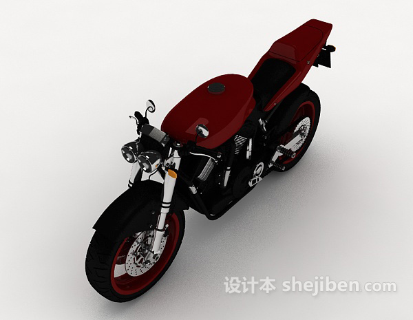 免费男式摩托车3d模型下载