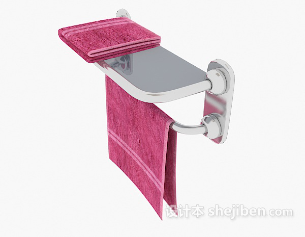 免费沐浴室毛巾架3d模型下载