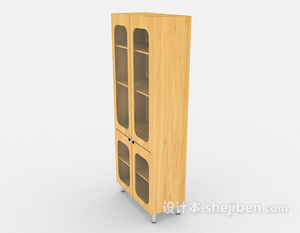 设计本现代家庭简约展示柜3d模型下载