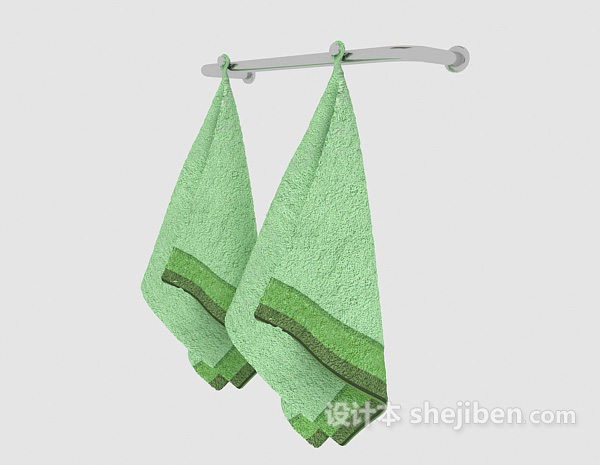 浴室毛巾怕3d模型下载