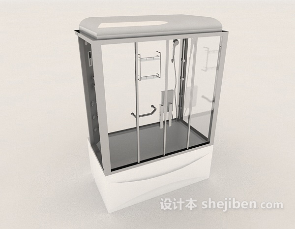 免费玻璃沐浴房3d模型下载