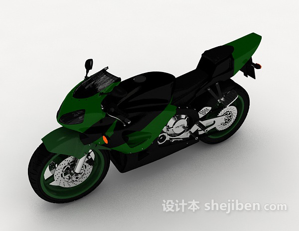 炫酷摩托车3d模型下载