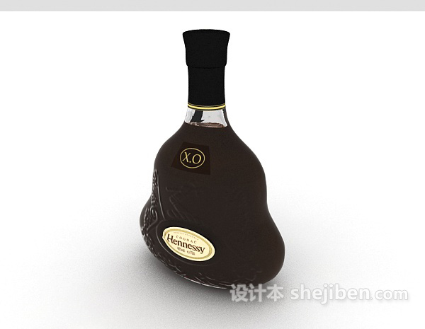 XO洋酒3d模型下载