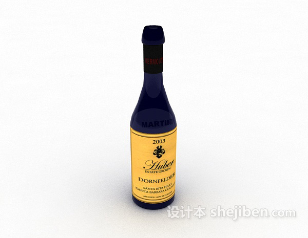 现代风格国外洋酒3d模型下载