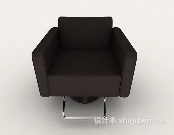 现代风格棕色现代休闲椅3d模型下载