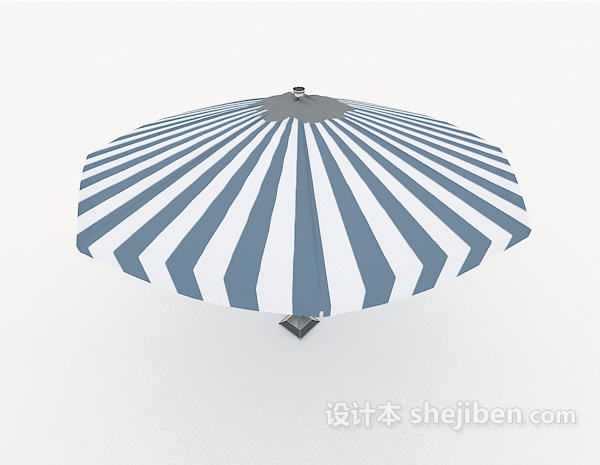 现代风格沙滩遮阳伞3d模型下载