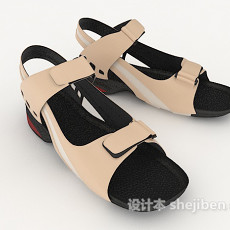 女士凉鞋3d模型下载