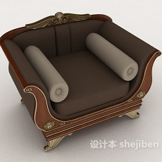 豪华单人沙发3d模型下载