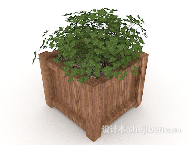 庭院园艺盆栽3d模型下载
