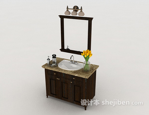 免费家居浴室柜3d模型下载