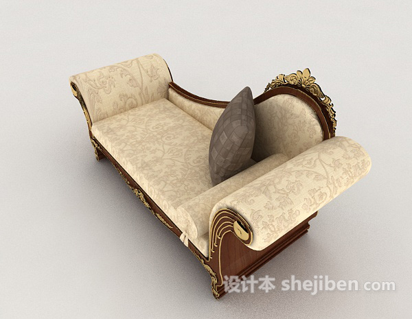 设计本单人休闲躺椅沙发3d模型下载