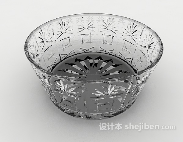 现代风格厨房玻璃器皿3d模型下载