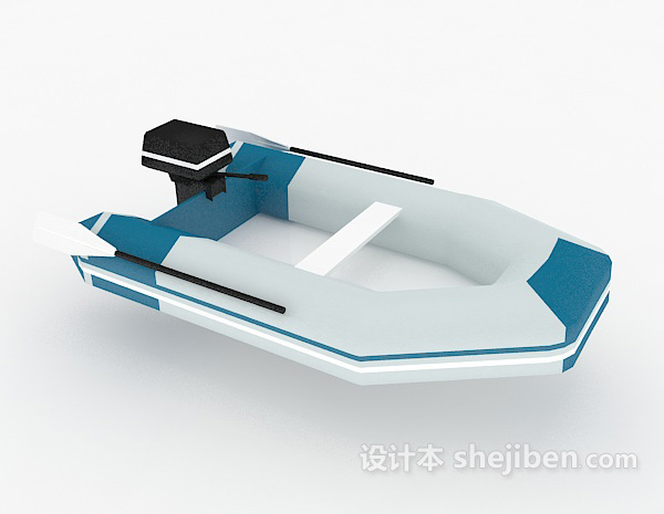 单人皮划艇3d模型下载