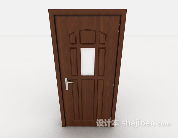 现代风格简单房门结构3d模型下载
