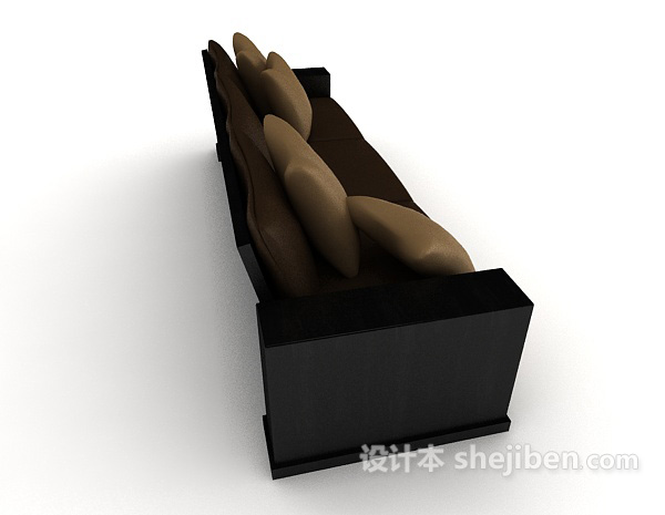 设计本居家多人沙发3d模型下载