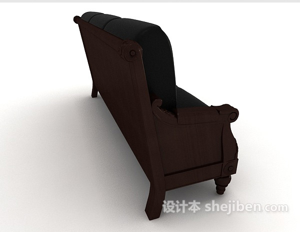 设计本传统简约欧式沙发3d模型下载