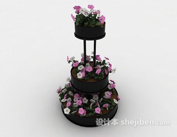 现代风格花圃3d模型下载